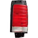 Halogen Tail Light Assembly: Passenger Side, Plastic, Clear; Red, 1 Pack