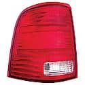 Halogen Tail Light Assembly: Driver Side, Plastic, Clear; Red, 1 Pack