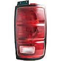 Halogen Tail Light Assembly: Driver Side, Plastic, Clear; Red, 1 Pack