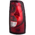 Halogen Tail Light Assembly: Passenger Side, Plastic, Clear; Red, 1 Pack