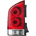 Halogen Tail Light Assembly: Driver Side, Plastic, Clear; Red, 1 Pack