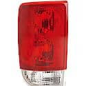 Halogen Tail Light Assembly: Driver Side, Plastic, Red, 1 Pack