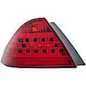 Halogen Tail Light Assembly: Driver Side, Plastic, Red, 1 Pack