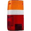 Halogen Tail Light Assembly: Driver Side, Plastic, Clear; Amber; Red, 1 Pack