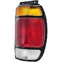 Halogen Tail Light Assembly: Passenger Side, Plastic, Clear; Amber; Red, 1 Pack