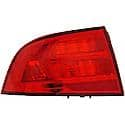 Halogen Tail Light Assembly: Driver Side, Plastic, Red, 1 Pack