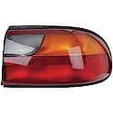 Halogen Tail Light Assembly: Passenger Side, Plastic, Clear; Amber; Red, 1 Pack