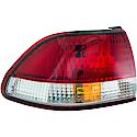 Halogen Tail Light Assembly: Driver Side, Plastic, Clear; Red, 1 Pack