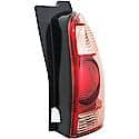 Halogen Tail Light Assembly: Passenger Side, Plastic, Clear; Red, 1 Pack