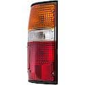 Halogen Tail Light Assembly: Driver Side, Plastic, Clear; Amber; Red, 1 Pack