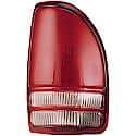 Halogen Tail Light Assembly: Passenger Side, Plastic, Clear; Red, 1 Pack