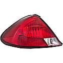 Halogen Tail Light Assembly: Driver Side, Plastic, Clear; Red, 1 Pack