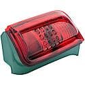 Halogen Tail Light Assembly: Passenger Side, Plastic, Red, 1 Pack