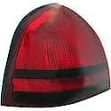 Halogen Tail Light Assembly: Driver Side, Plastic, Red, 1 Pack