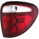 Halogen Tail Light Assembly: Passenger Side, Plastic, Clear; Red, 1 Pack