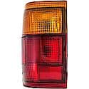 Halogen Tail Light Assembly: Driver Side, Plastic, Red; Amber, 1 Pack