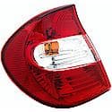 Halogen Tail Light Assembly: Driver Side, Plastic, Clear; Red, 1 Pack