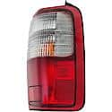 Halogen Tail Light Assembly: Passenger Side, Plastic, Clear; Red, 1 Pack