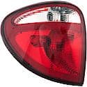 Halogen Tail Light Assembly: Driver Side, Plastic, Clear; Red, 1 Pack