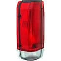 Halogen Tail Light Assembly: Driver Side, Plastic, Clear; Red, 1 Pack