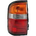 Halogen Tail Light Assembly: Driver Side, Plastic, Clear; Amber; Red, 1 Pack