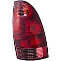 Halogen Tail Light Assembly: Driver Side, Plastic, Red, 1 Pack