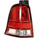 Halogen Tail Light Assembly: Driver Side, Plastic, Clear; Red, 1 Pack