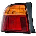 Halogen Tail Light Assembly: Driver Side, Plastic, Red; Amber, 1 Pack