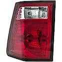 Halogen Tail Light Assembly: Passenger Side, Plastic, Clear; Red, 1 Pack