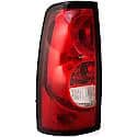 Halogen Tail Light Assembly: Driver Side, Plastic, Clear; Red, 1 Pack