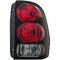 Halogen Tail Light Assembly: Passenger Side, Plastic, Clear; Red, 1 Pack