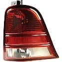 Halogen Tail Light Assembly: Passenger Side, Plastic, Clear; Red, 1 Pack