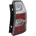 Halogen Tail Light Assembly: Passenger Side, Plastic, Clear; Red, 1 Pack