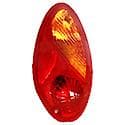 Halogen Tail Light Assembly: Passenger Side, Plastic, Clear; Amber; Red, 1 Pack