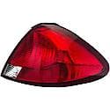 Halogen Tail Light Assembly: Passenger Side, Plastic, Clear; Red, 1 Pack