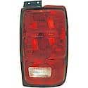 Halogen Tail Light Assembly: Passenger Side, Plastic, Clear; Red, 1 Pack