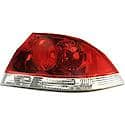 Halogen Tail Light Assembly: Passenger Side, Plastic, Clear; Red, 1 Pack