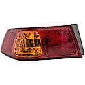 Halogen Tail Light Assembly: Driver Side, Plastic, Red; Amber, 1 Pack