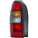 Halogen Tail Light Assembly: Driver Side, Plastic, Clear; Red, 1 Pack