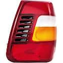 Halogen Tail Light Assembly: Passenger Side, Plastic, Clear; Amber; Red, 1 Pack