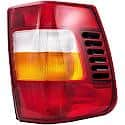 Halogen Tail Light Assembly: Driver Side, Plastic, Clear; Amber; Red, 1 Pack