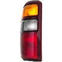 Halogen Tail Light Assembly: Passenger Side, Plastic, Clear; Amber; Red, 1 Pack