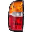 Halogen Tail Light Assembly: Driver Side, Plastic, Clear; Amber; Red, 1 Pack