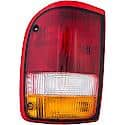 Halogen Tail Light Assembly: Driver Side, Plastic, Clear; Amber; Red, 1 Pack