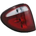 Halogen Tail Light Assembly: Driver Side, Plastic, Clear; Red, 1 Pack