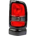 Halogen Tail Light Assembly: Passenger Side, Plastic, Red, 1 Pack