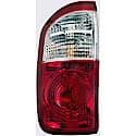 Halogen Tail Light Assembly: Driver Side, Plastic, Clear; Red, 1 Pack