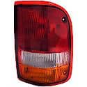 Halogen Tail Light Assembly: Passenger Side, Plastic, Clear; Amber; Red, 1 Pack