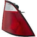 Halogen Tail Light Assembly: Passenger Side, Plastic, Clear; Red, 1 Pack