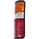 Halogen Tail Light Assembly: Passenger Side, Plastic, Clear; Amber; Red, 1 Pack